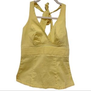 NWT Speechless Yellow Halter Top Large
